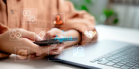 Keyboard with AI key — representing AI-native software delivery