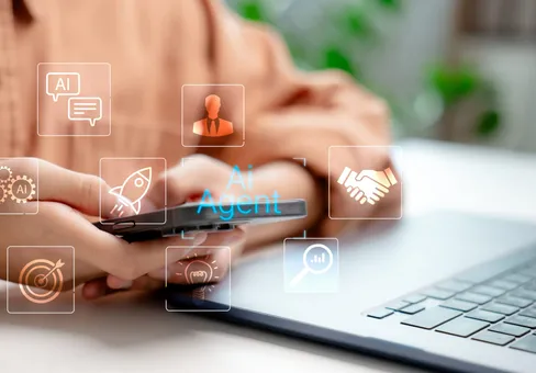 Keyboard with AI key — representing AI-native software delivery